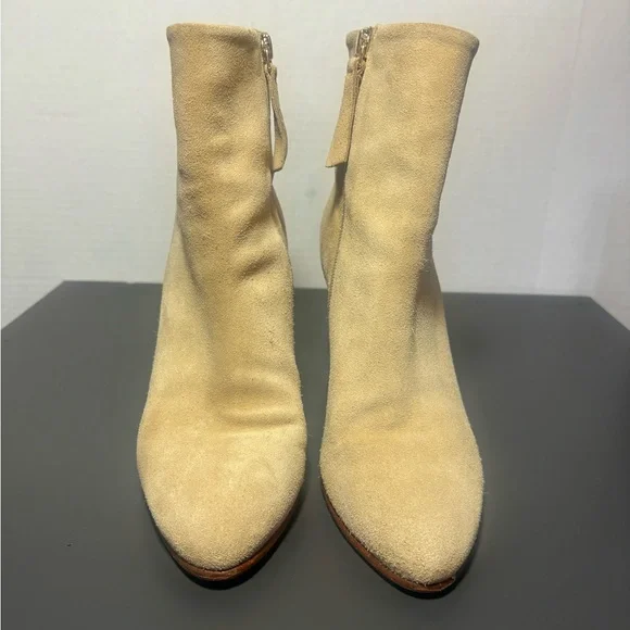 BOBBIES PARIS High-Heeled Suede Leather Ankle Boots - Picture 4 of 11